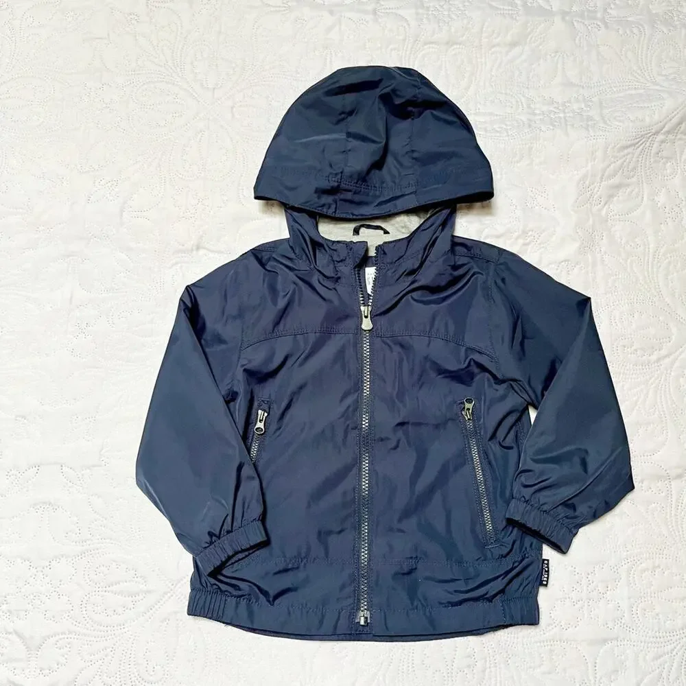 Gap Lined Windbreaker Jacket With Hood Size 3